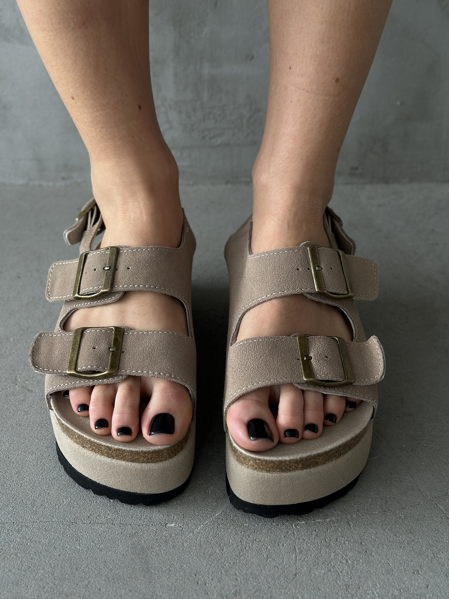 Босоножки женские натуральная замша