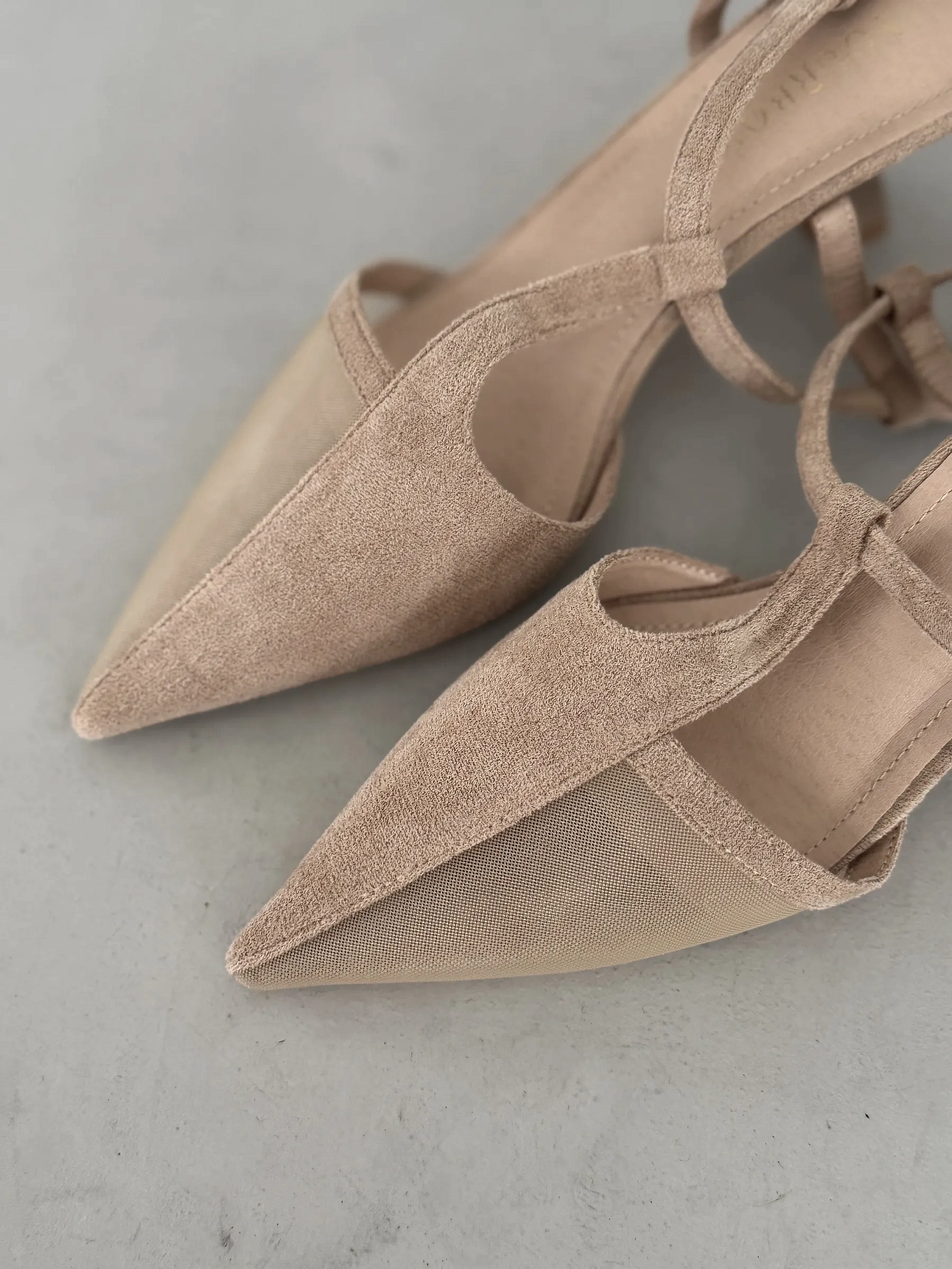 Туфли женские на каблуке с открытой пяткой вечерние сетка