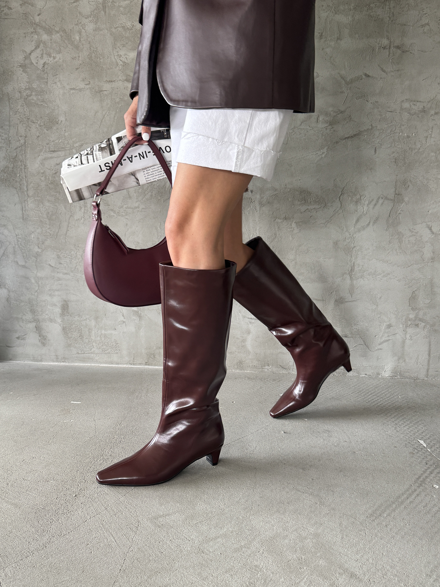 Сапоги женские экокожа