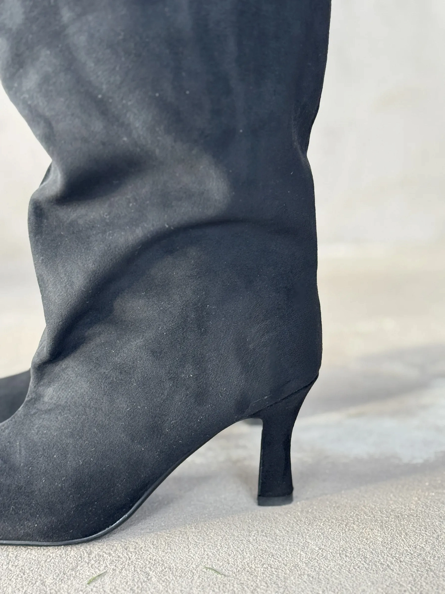 Сапоги женские экозамша