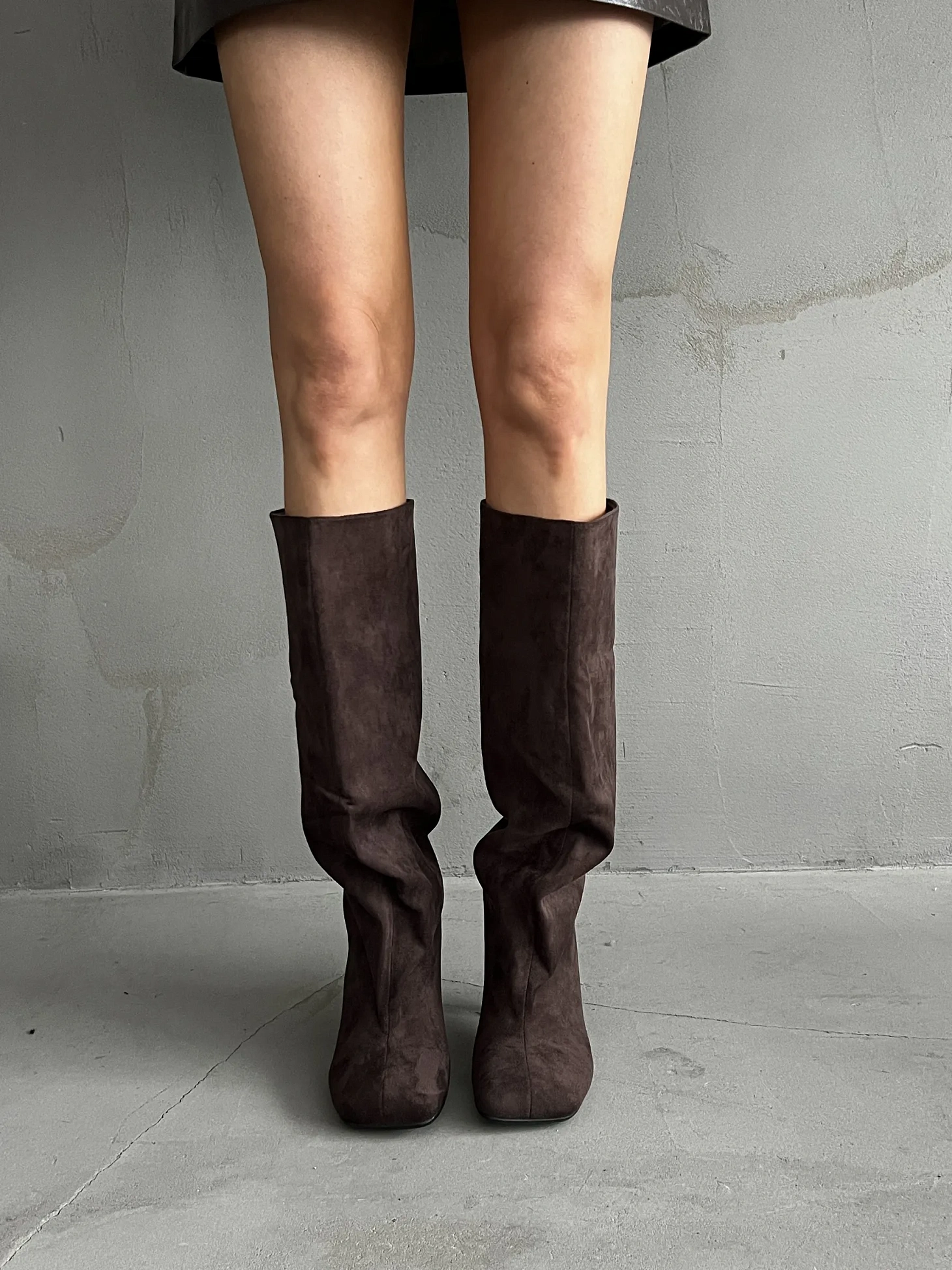 Сапоги женские экозамша