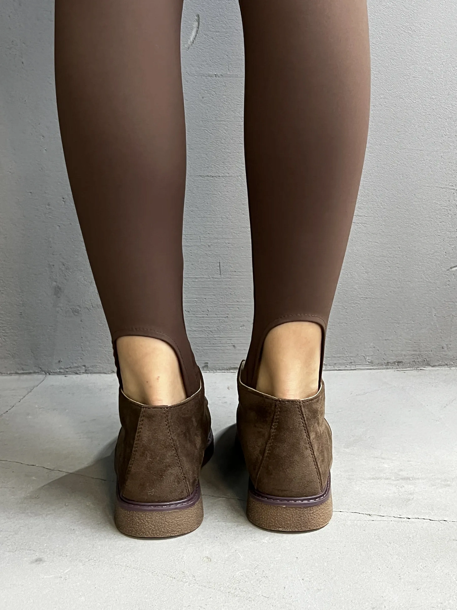 Ботинки женские экозамша