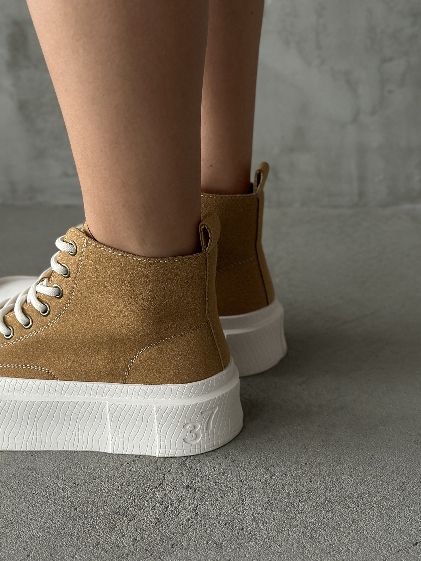 Кеды женские экозамша