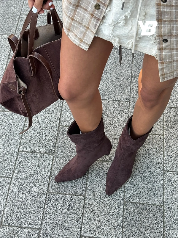 Ботильоны на низком каблуке демисезонные