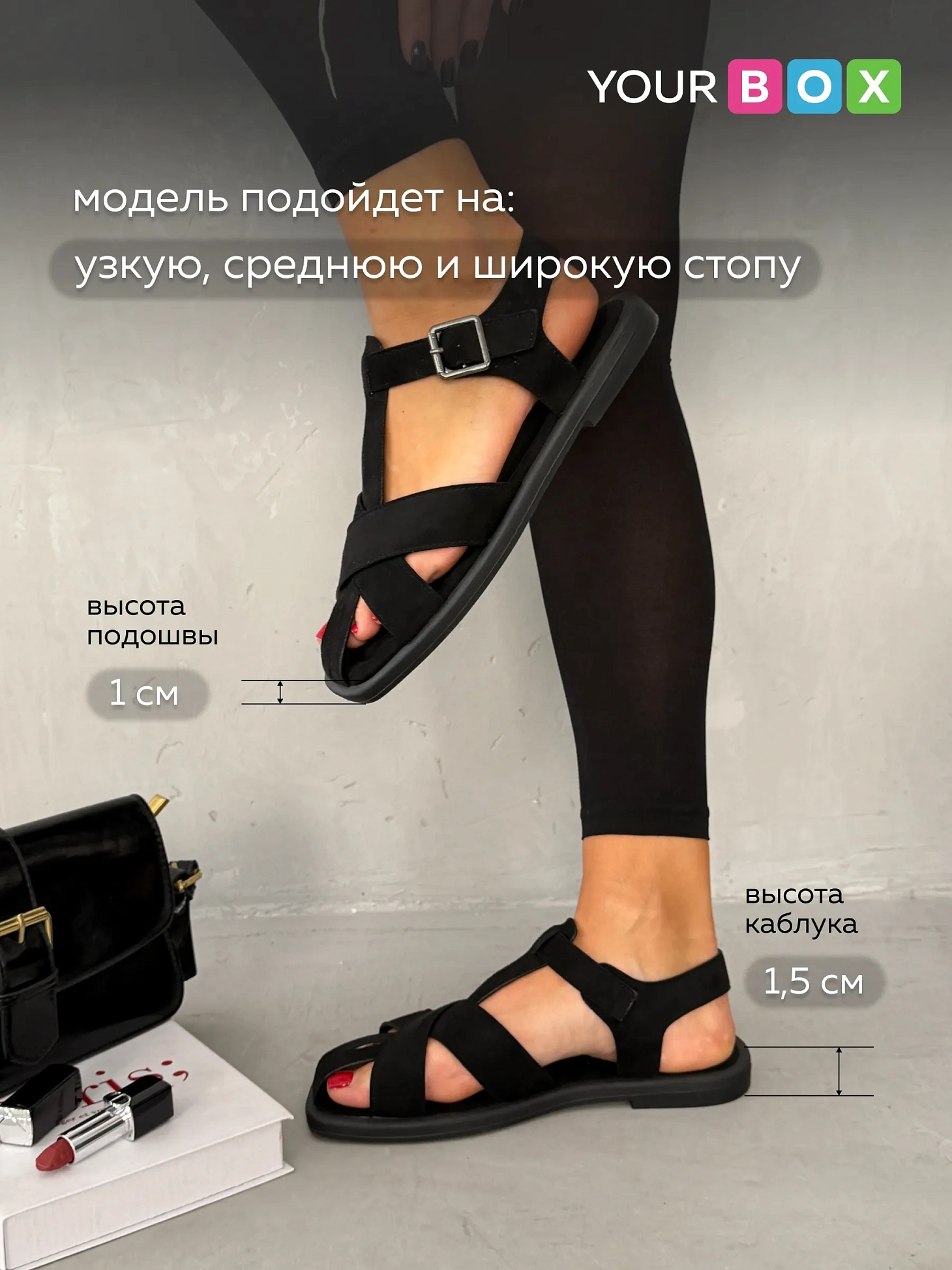 Летние босоножки женские с закрытым носом