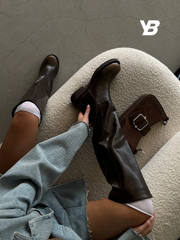 Сапоги женские экокожа шерсть