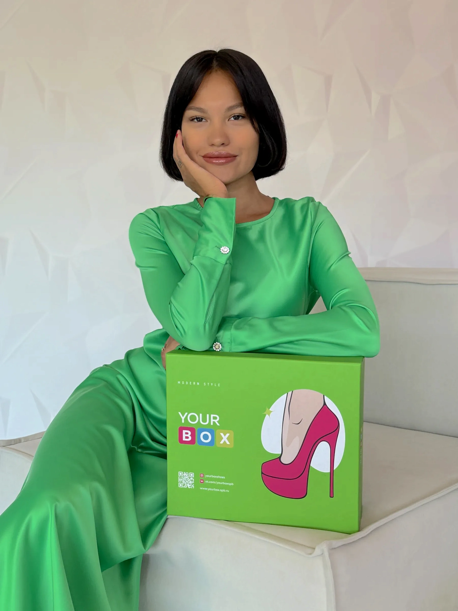 Ботинки женские текстиль шерсть