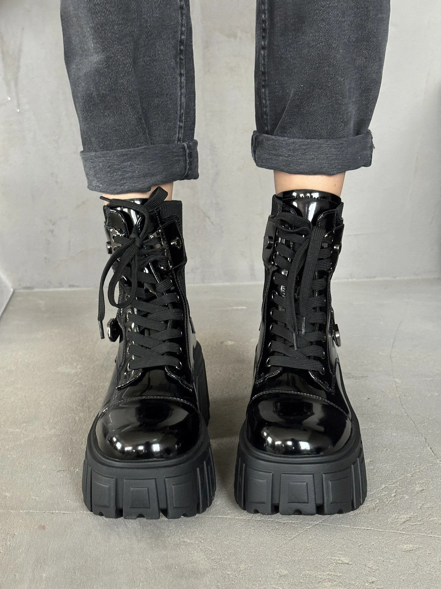 Ботинки женские экокожа