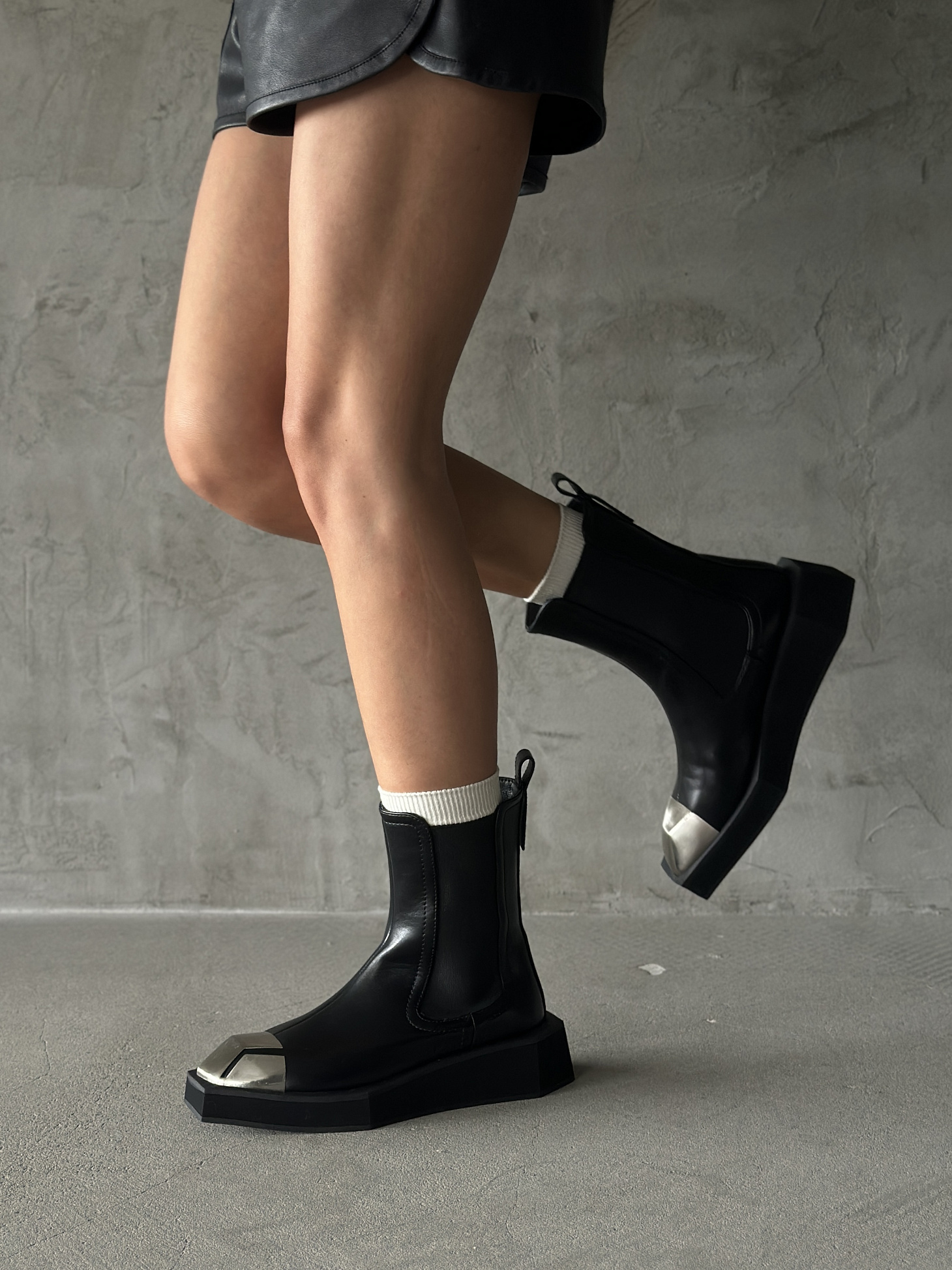 Ботинки женские экокожа