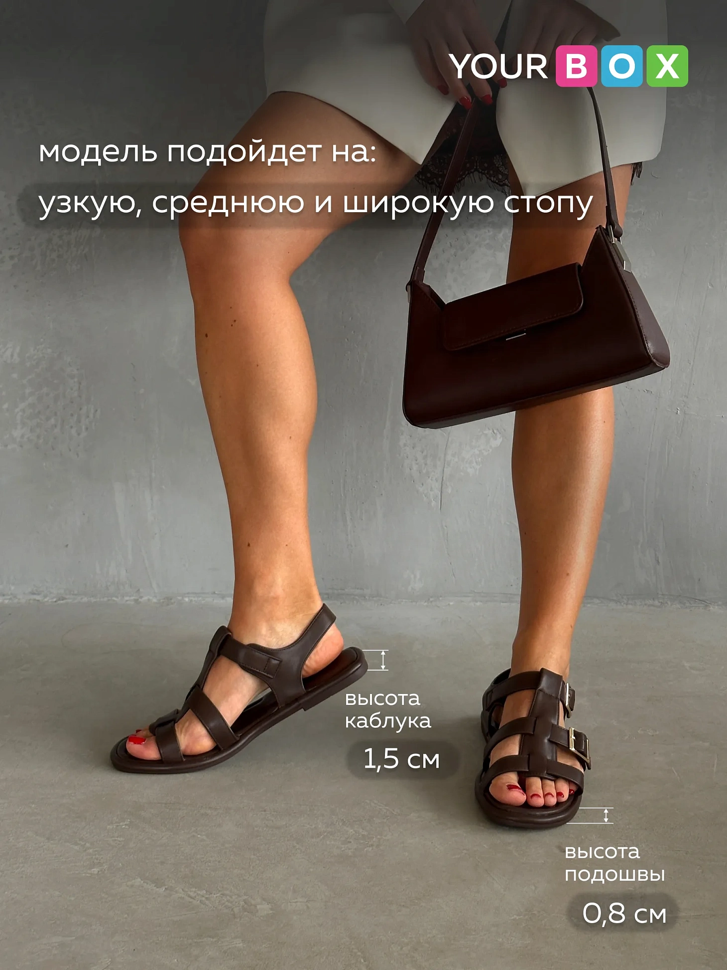 Летние босоножки женские на плоской подошве