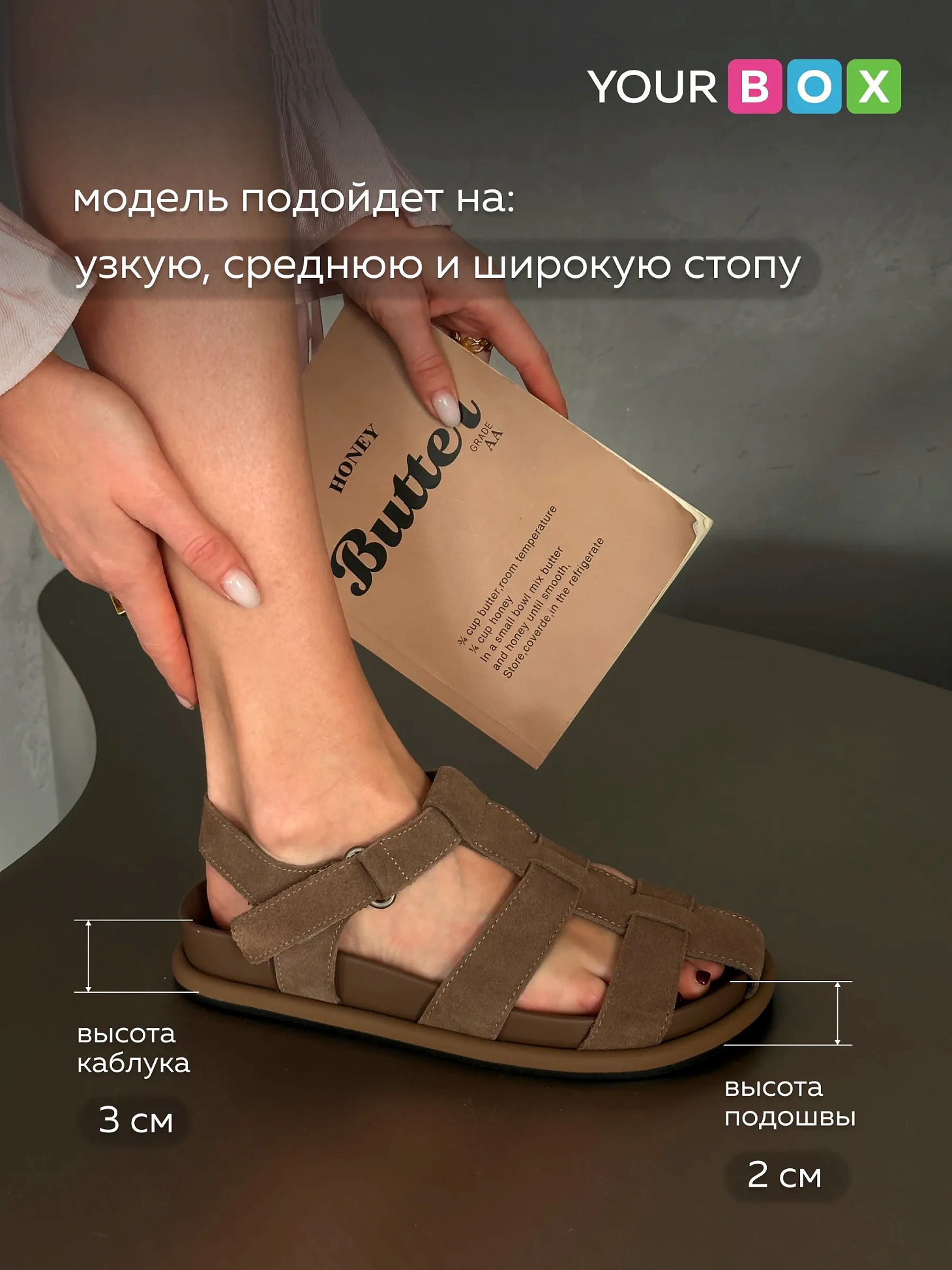 Летние босоножки женские с закрытым носом