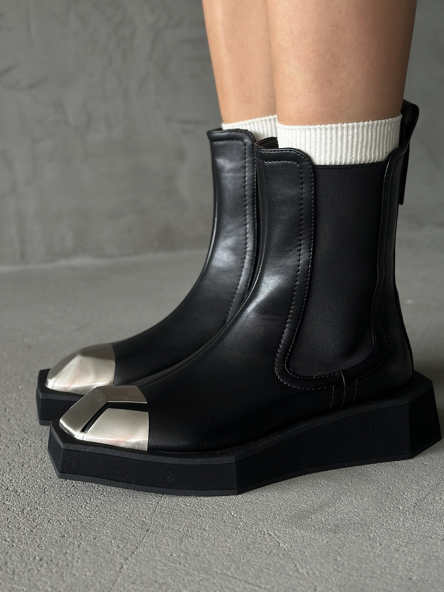 Ботинки женские экокожа