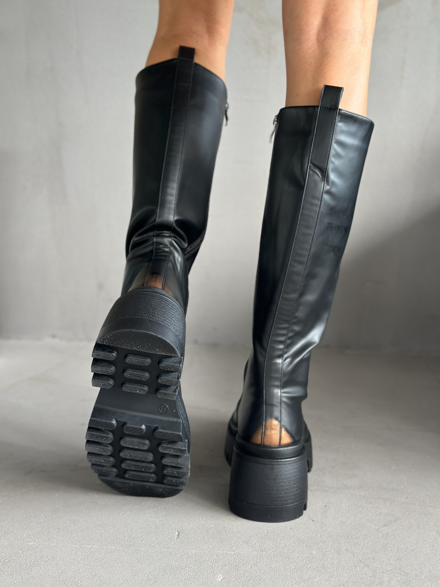 Сапоги женские экокожа еврошерсть