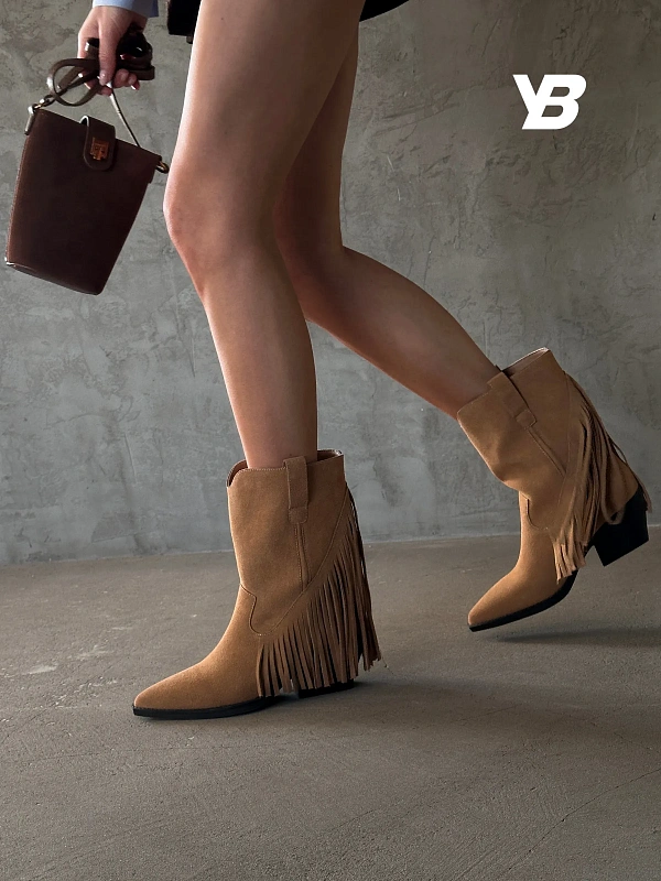 Казаки женские натуральная замша