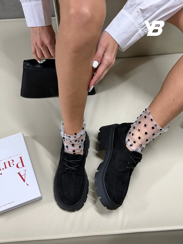 Ботинки женские экозамша