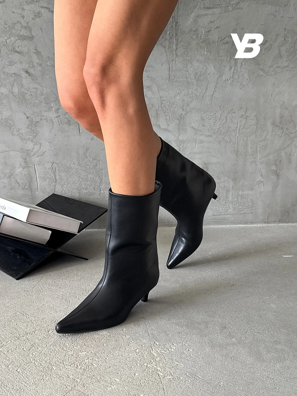 Ботильоны на низком каблуке демисезонные