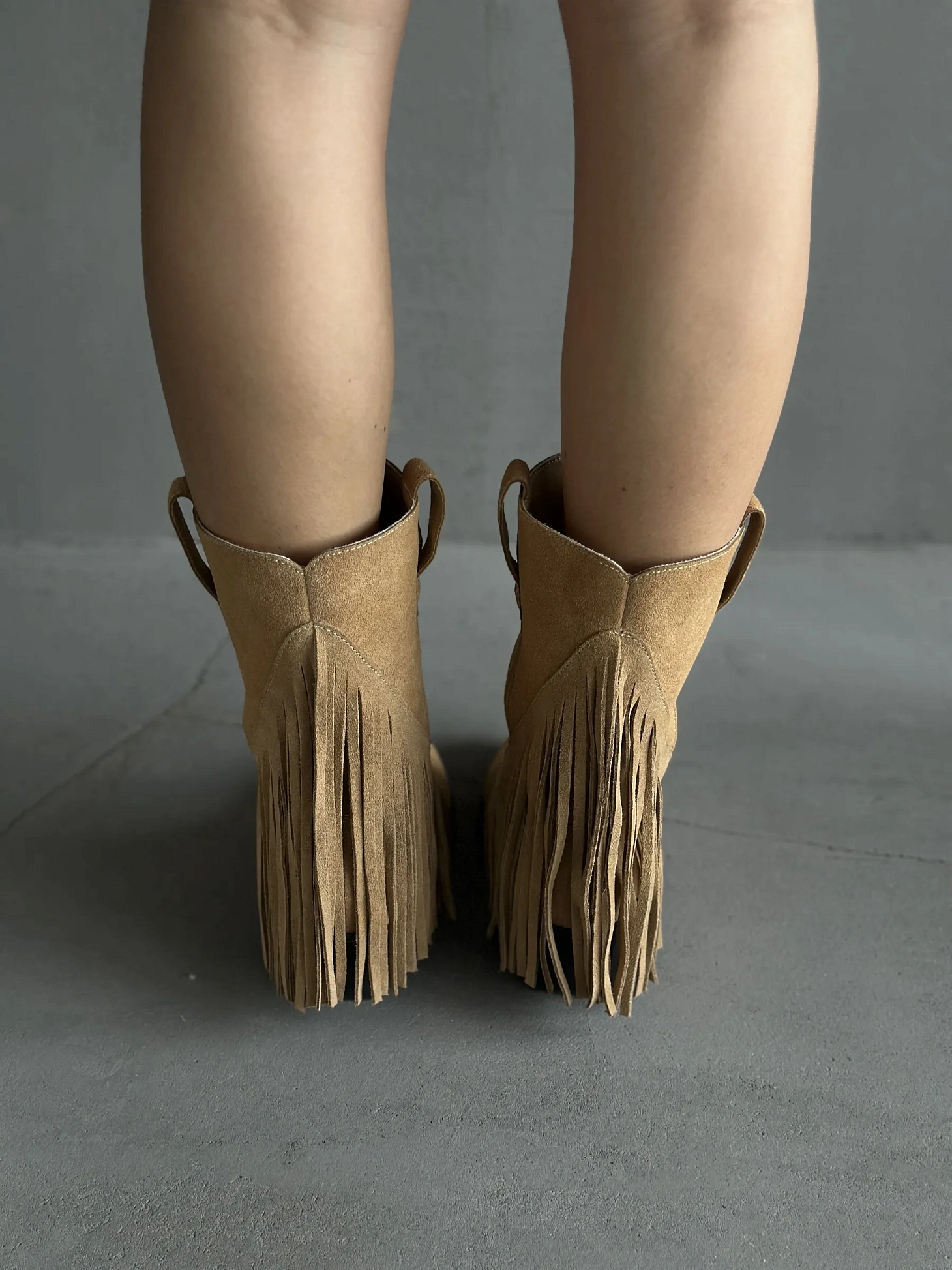 Казаки женские натуральная замша