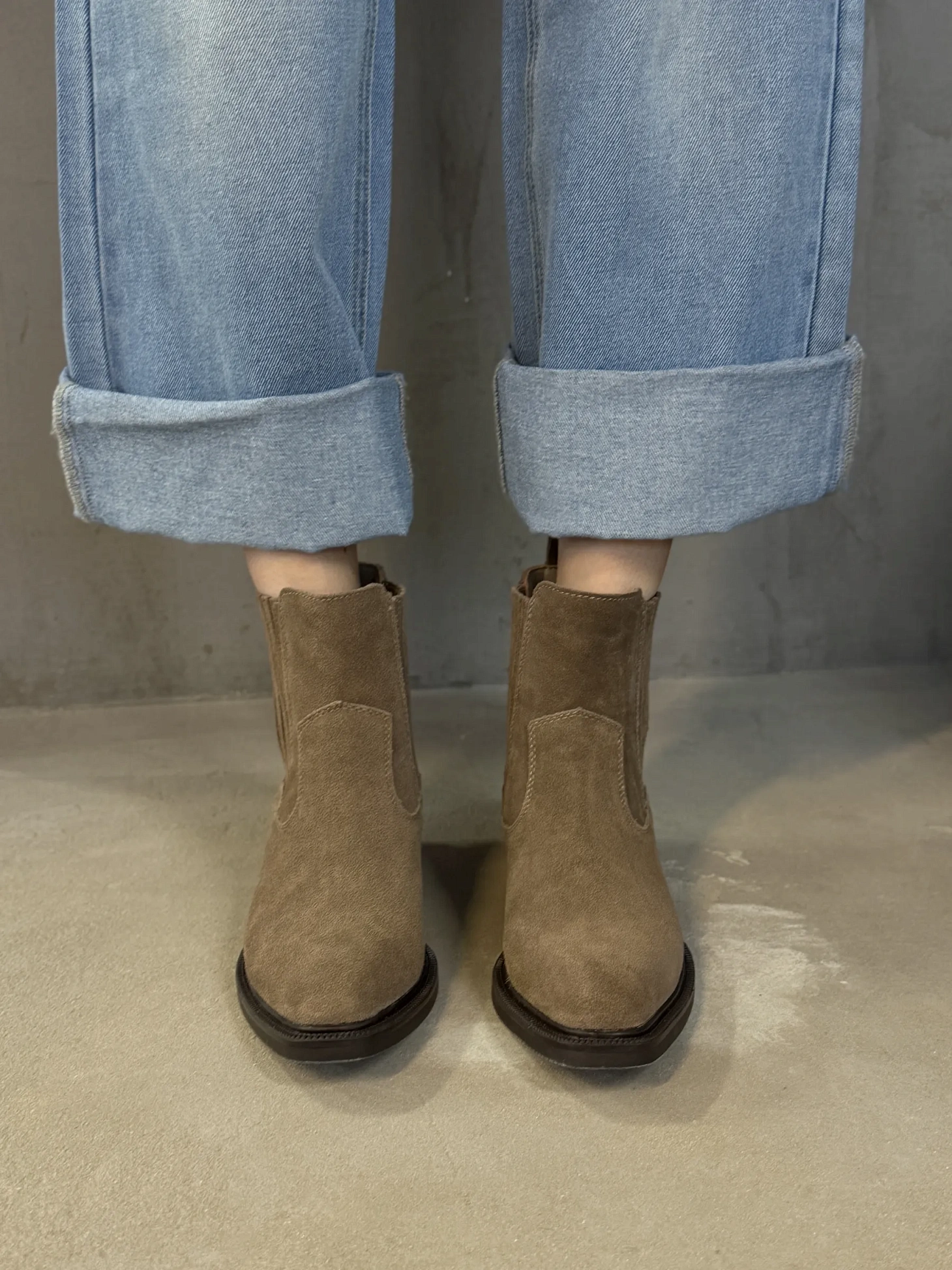 Казаки женские натуральная замша