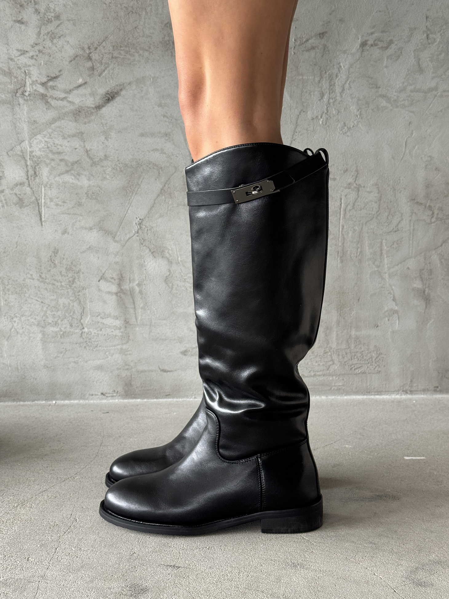 Сапоги женские экокожа еврошерсть