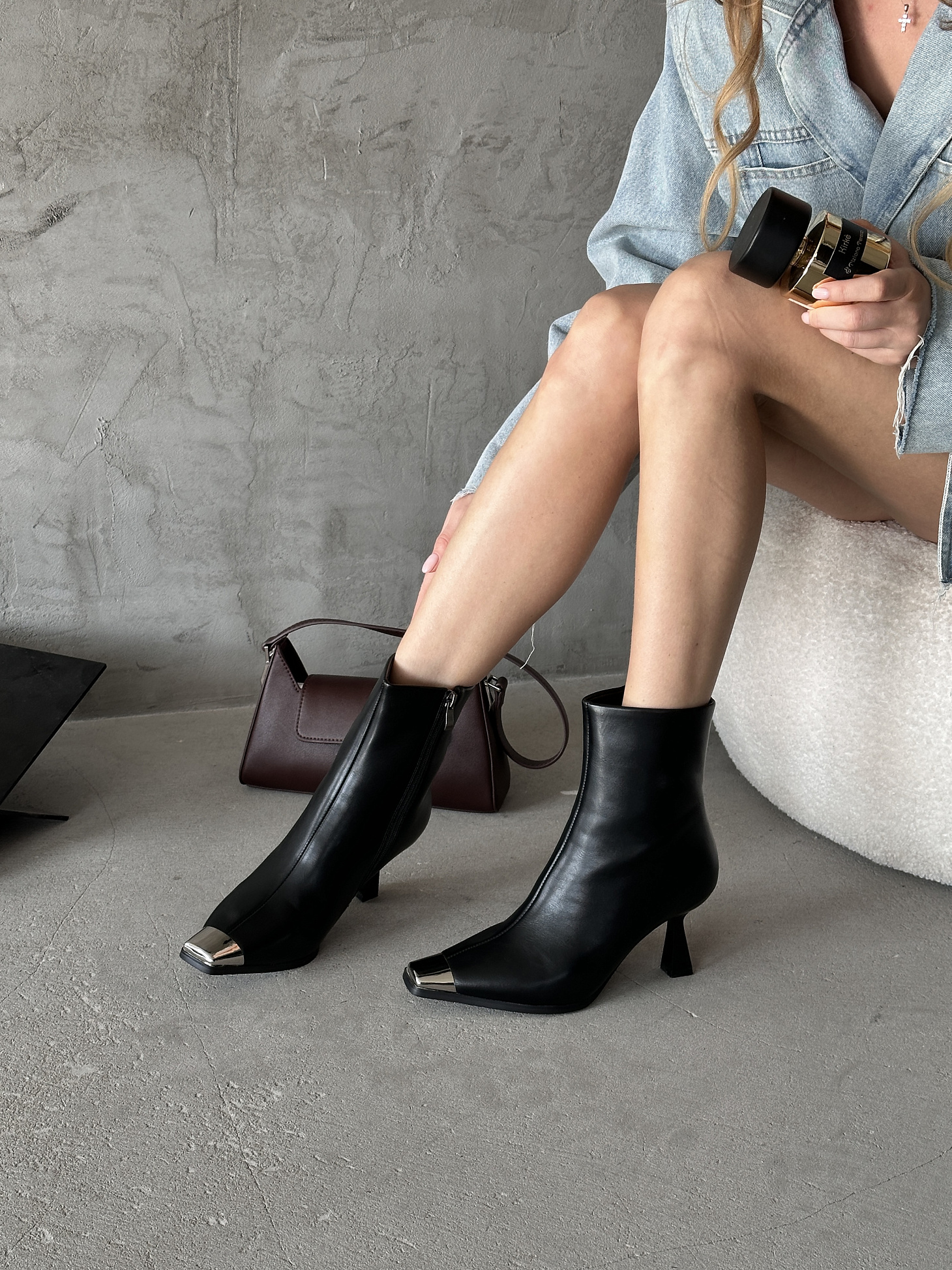 Ботильоны женские экокожа
