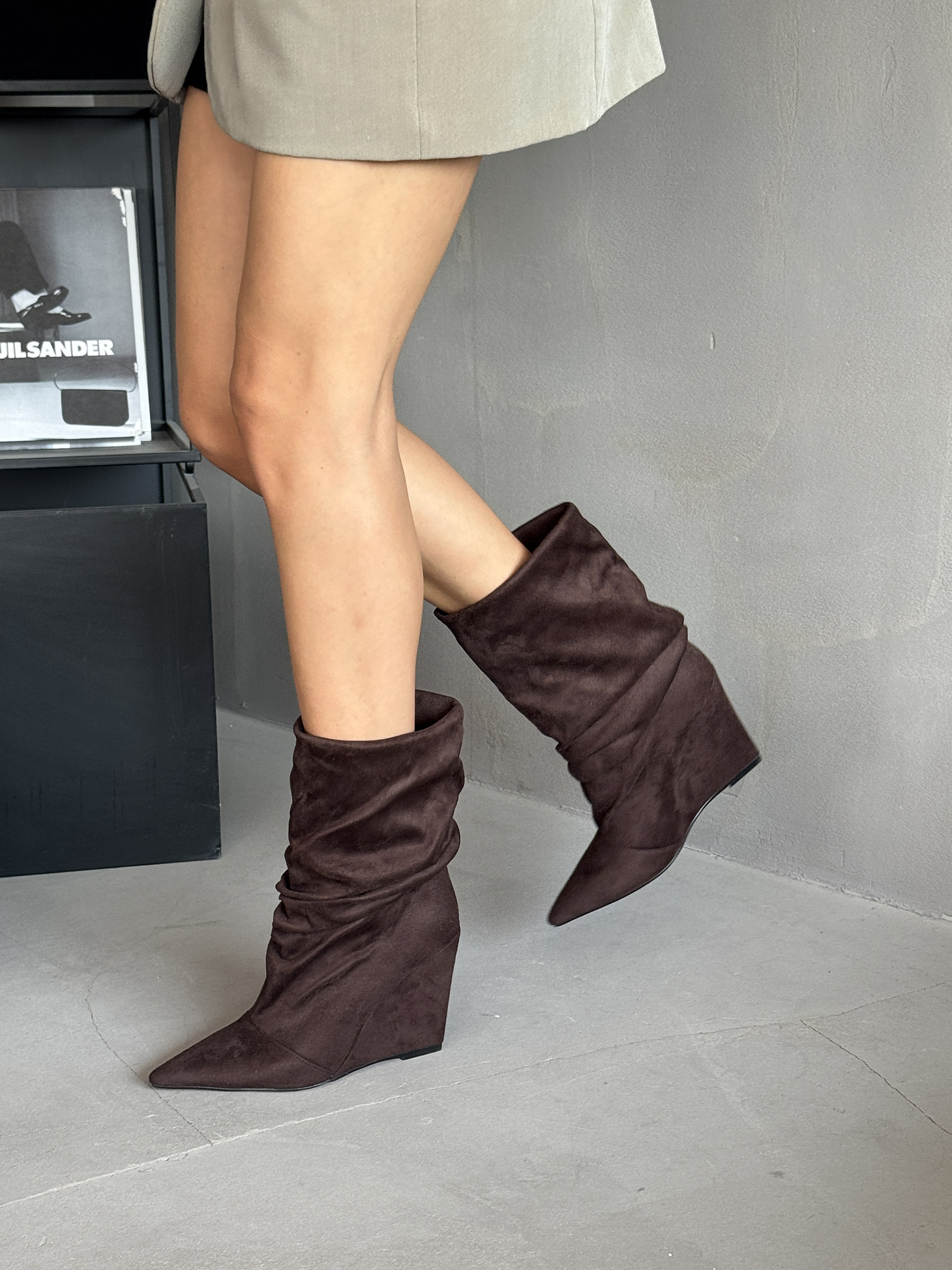 Сапоги женские текстиль