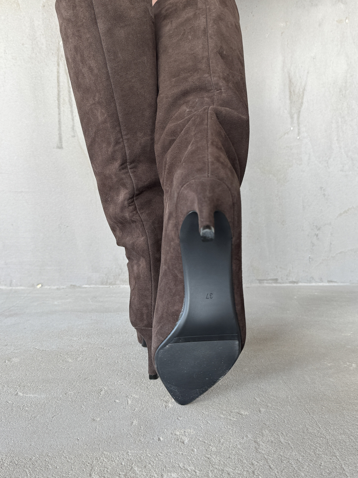 Сапоги женские натуральная замша