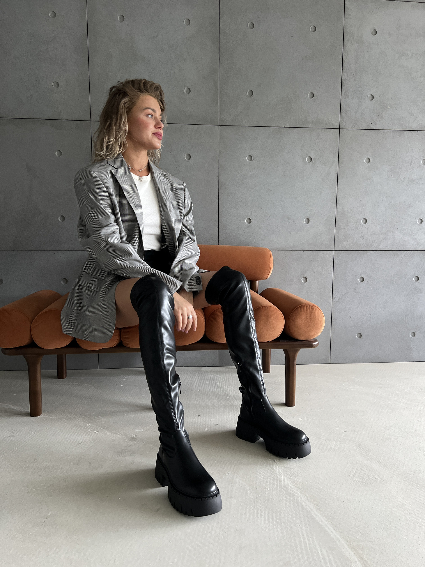 Ботфорты женские экокожа