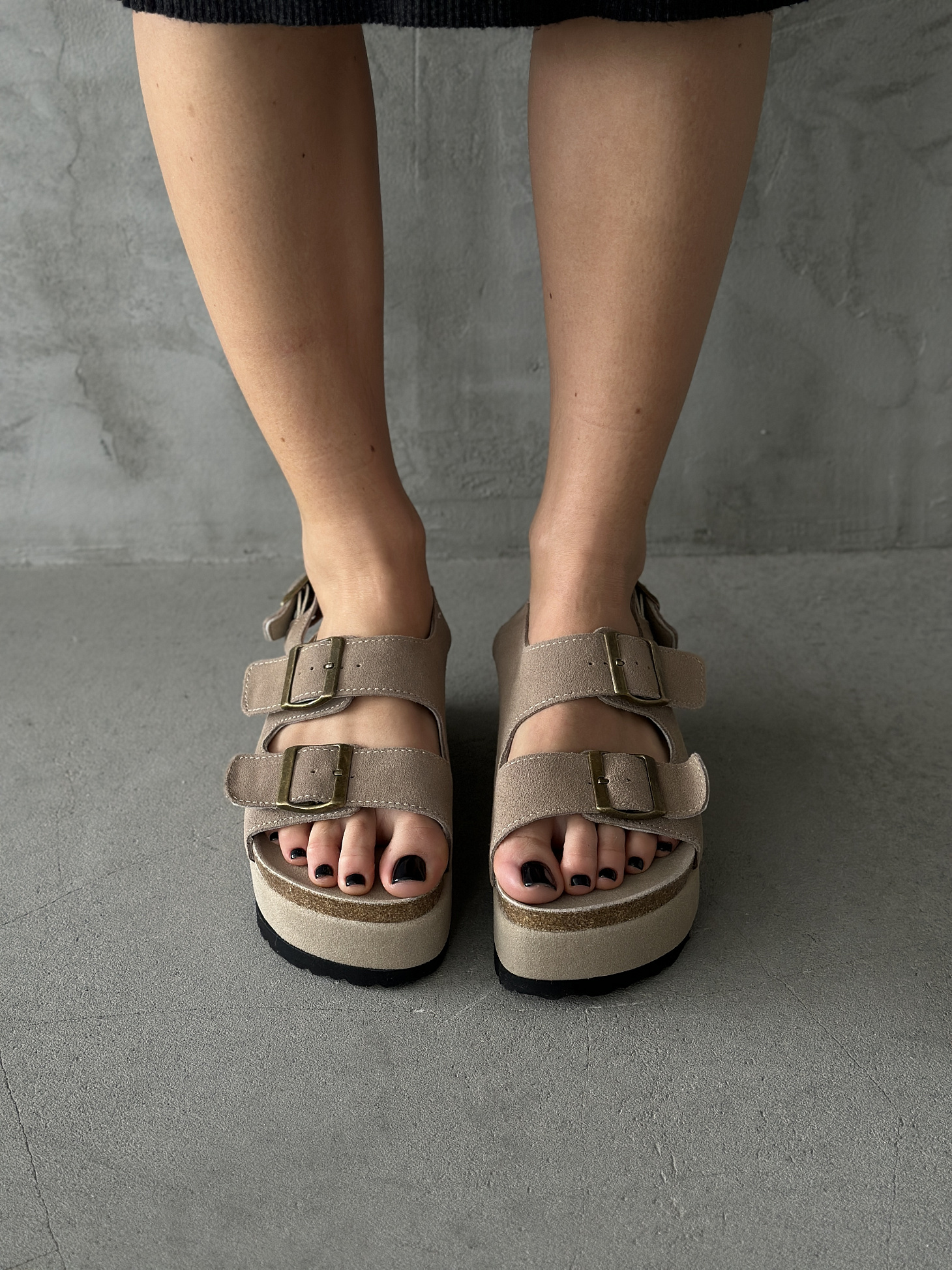 Босоножки женские натуральная замша