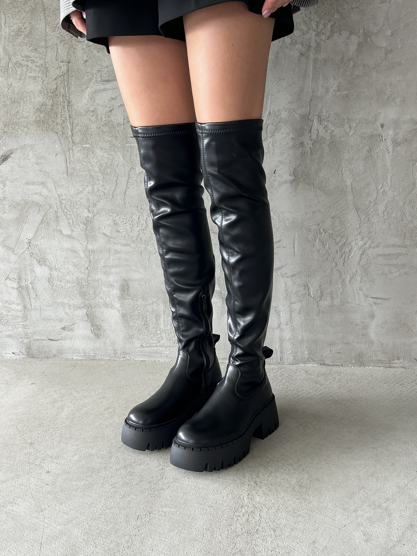 Ботфорты женские экокожа