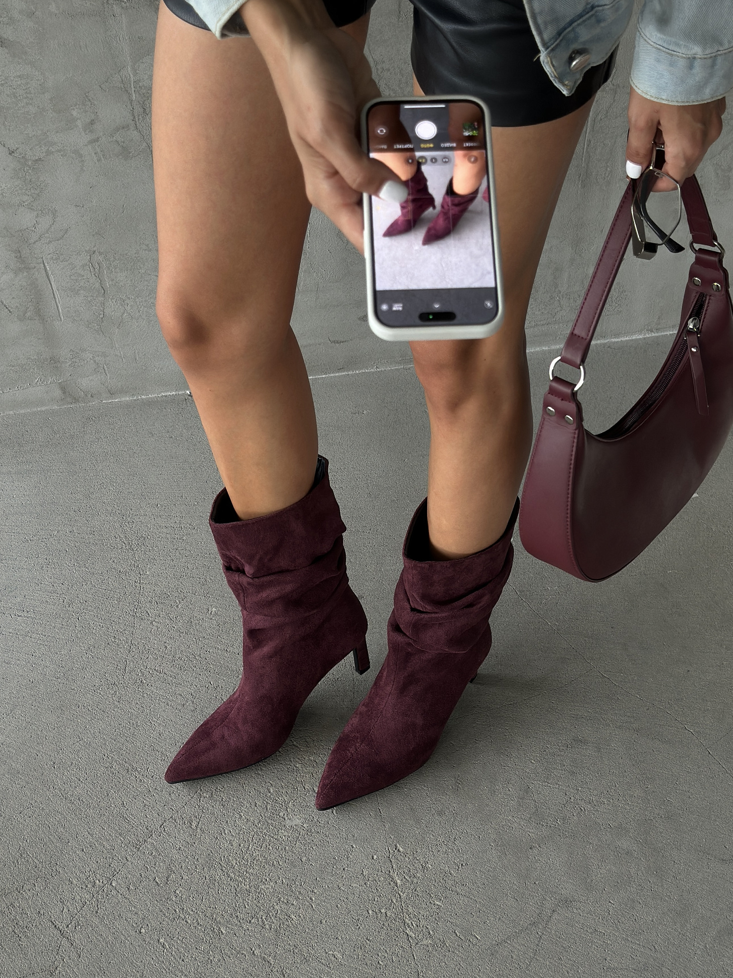 Сапоги женские текстиль