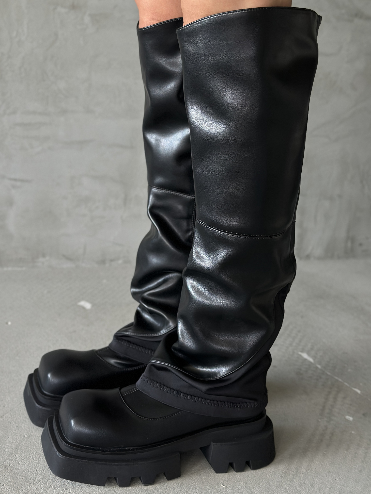 Ботфорты-трансформеры женские экокожа