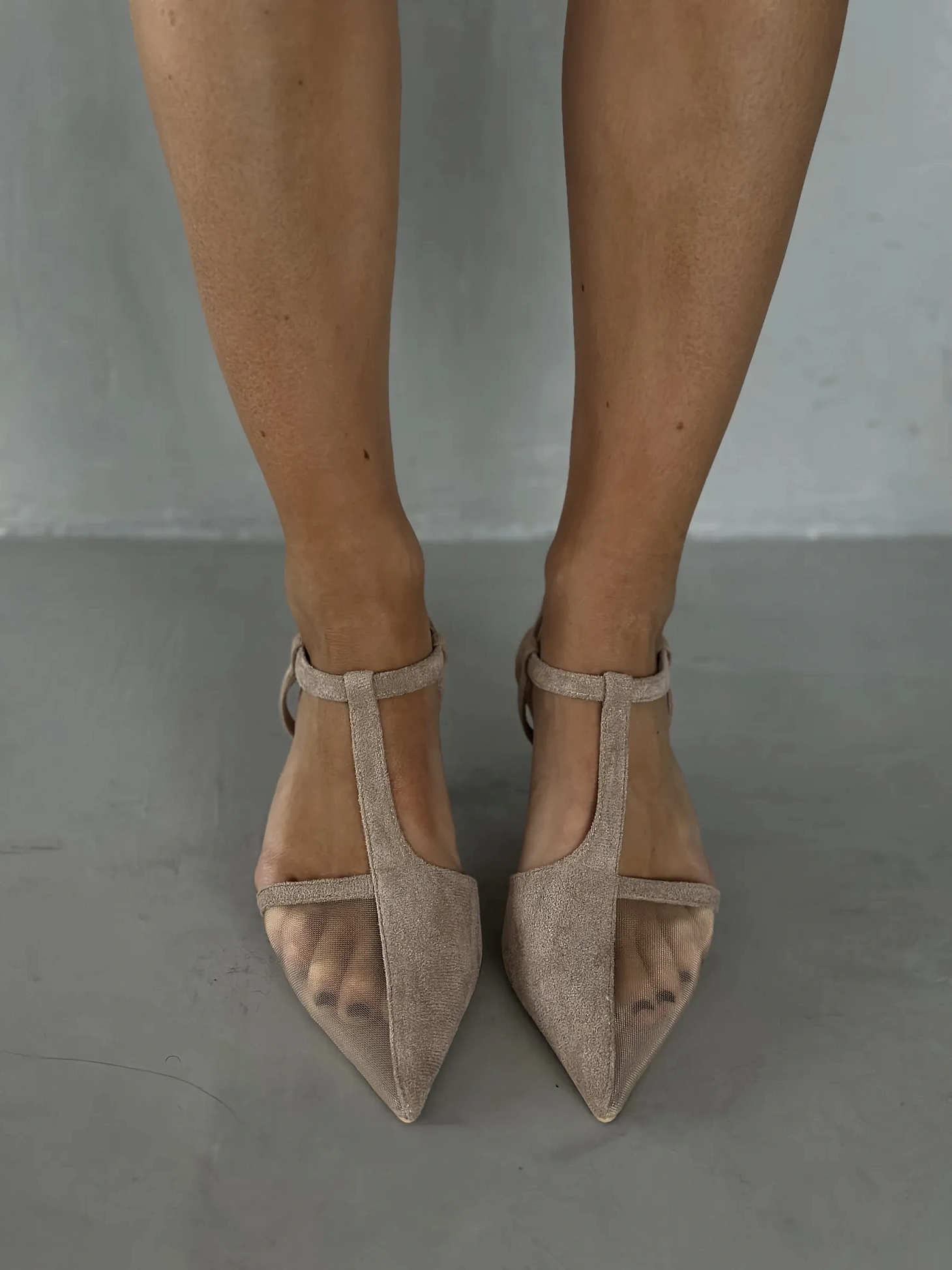 Туфли женские на каблуке с открытой пяткой вечерние сетка