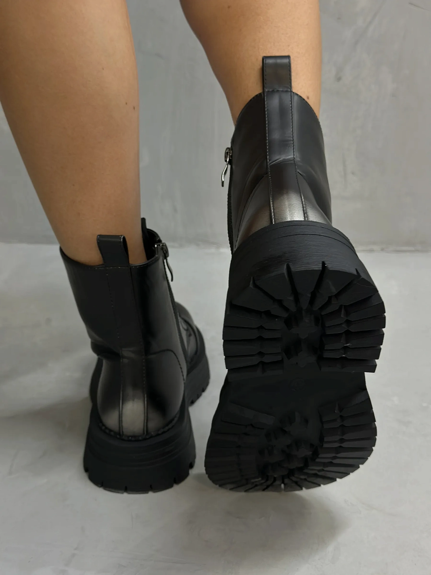 Ботинки женские экокожа