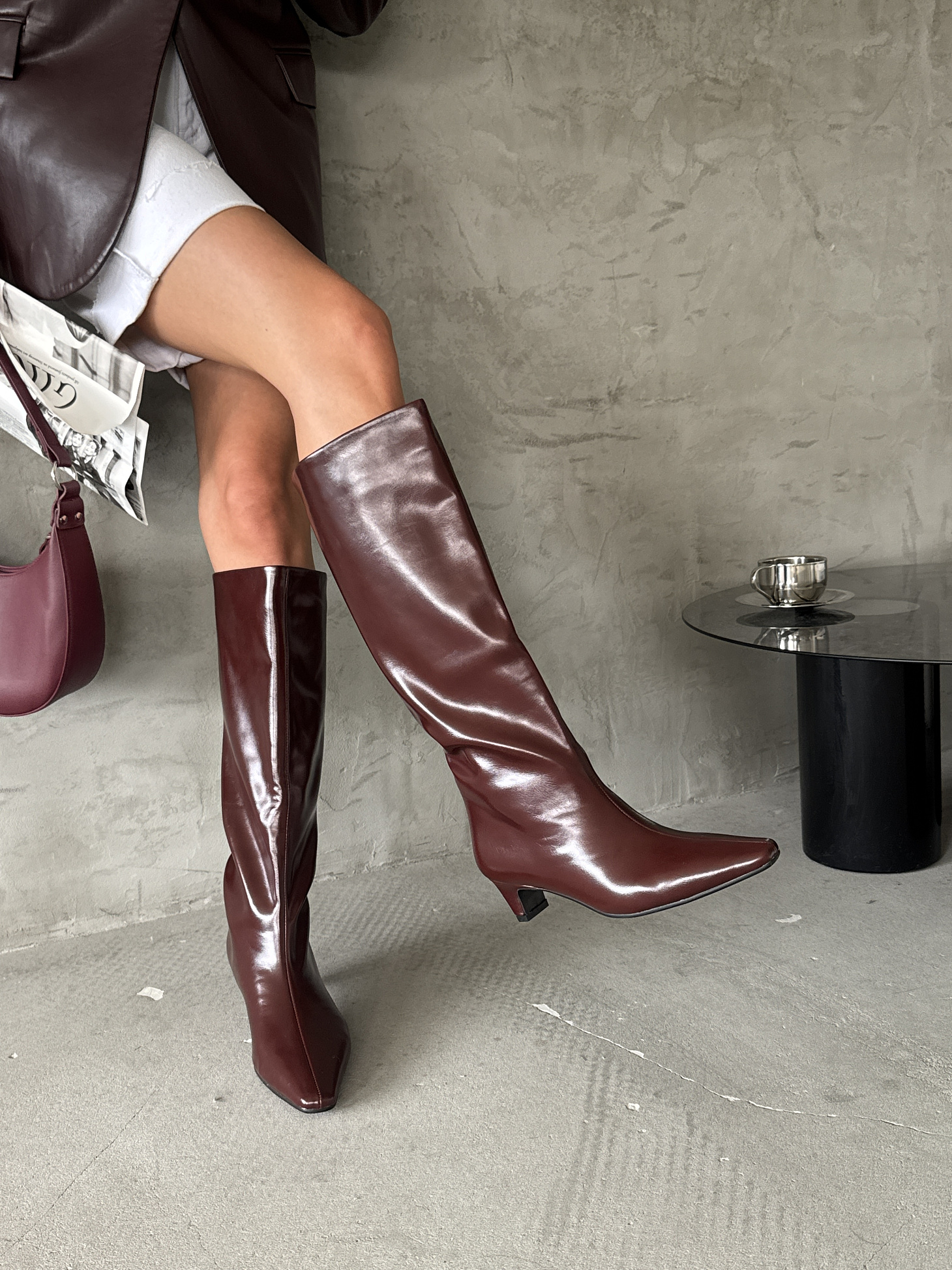 Сапоги женские экокожа