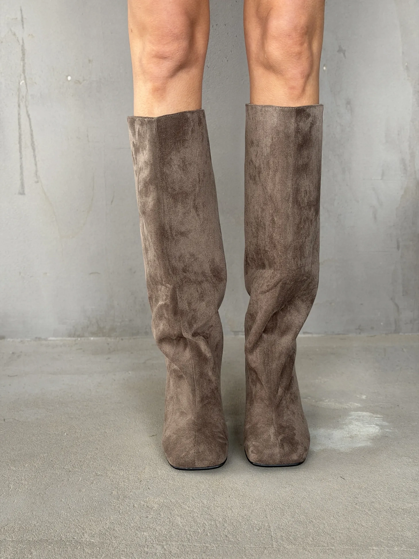 Сапоги женские экозамша