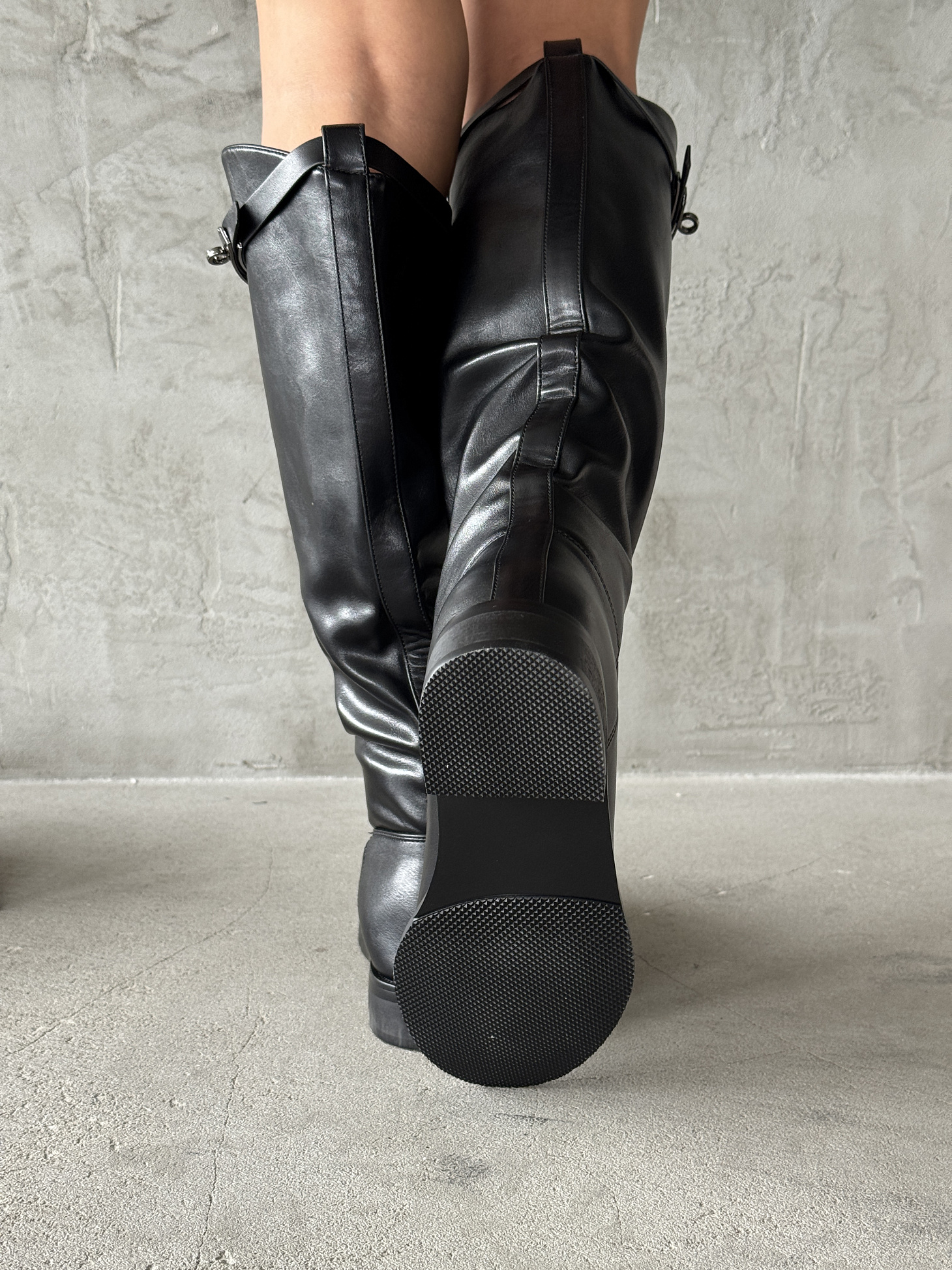 Сапоги женские экокожа еврошерсть