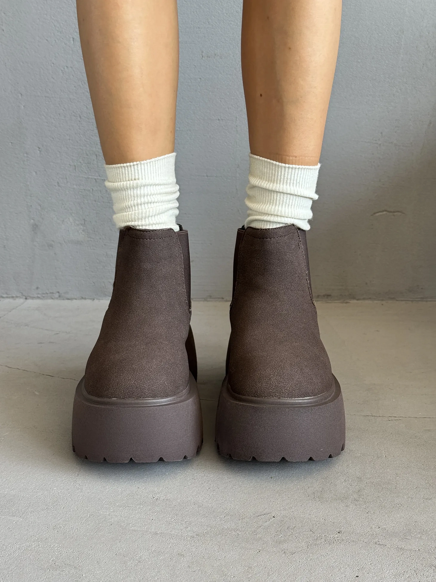 Ботинки женские текстиль шерсть