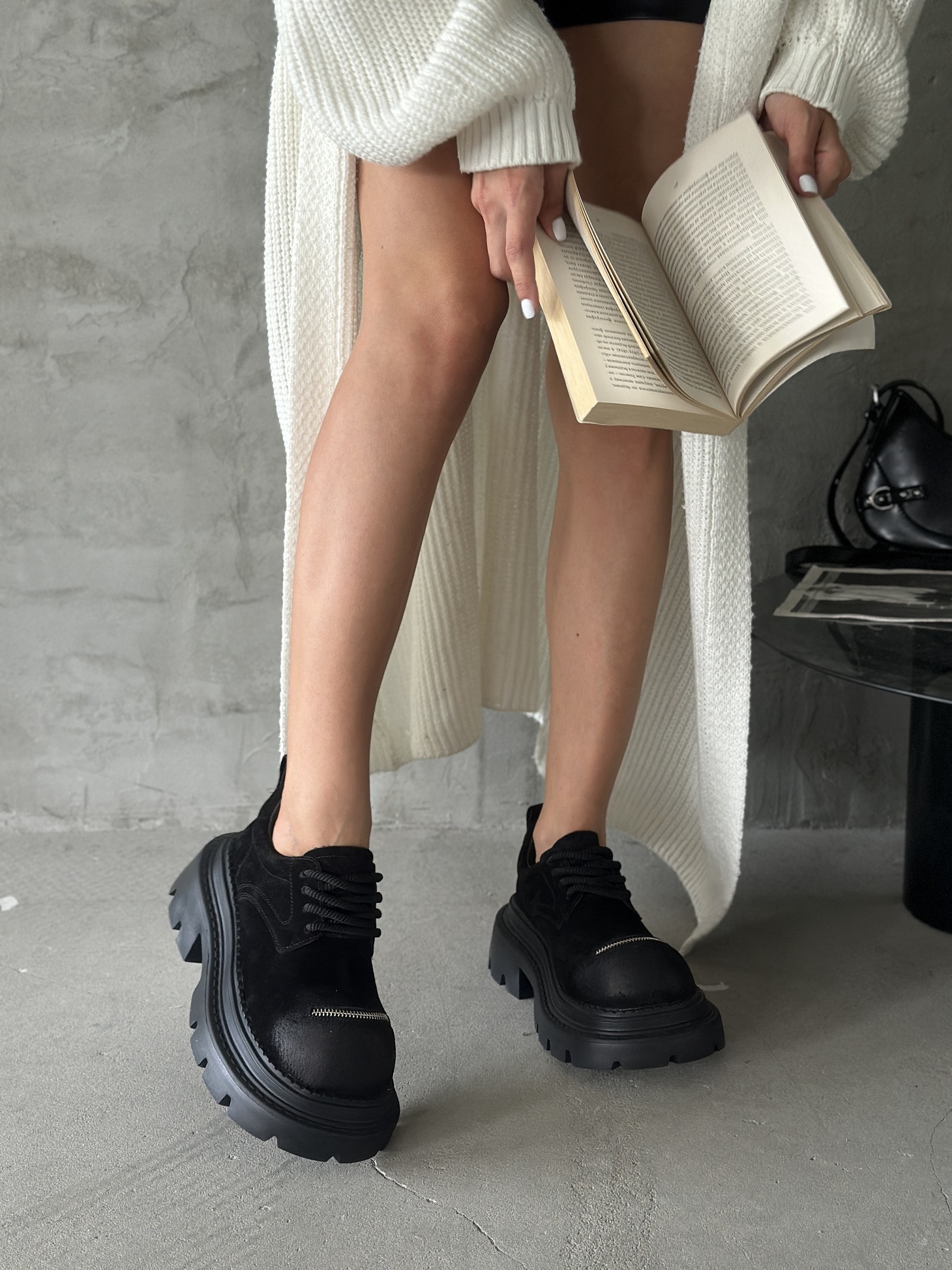 Ботинки женские натуральная замша