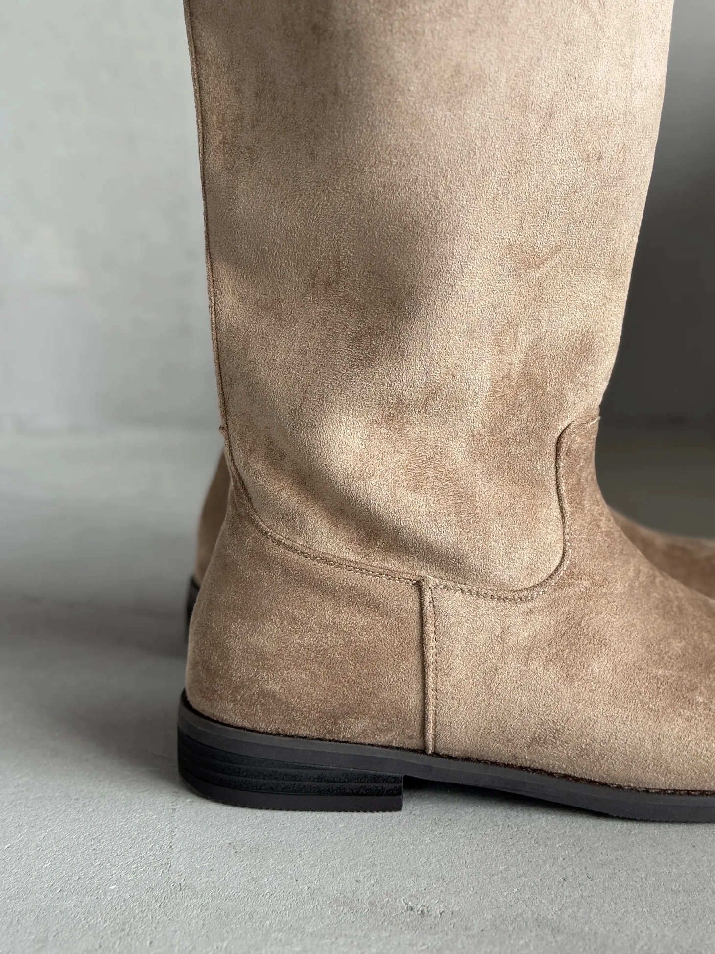 Сапоги женские экозамша