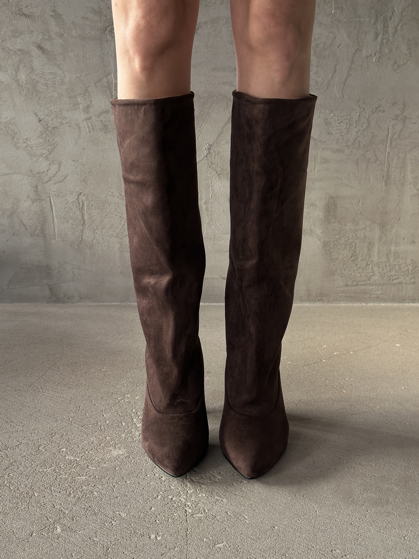 Сапоги женские экозамша