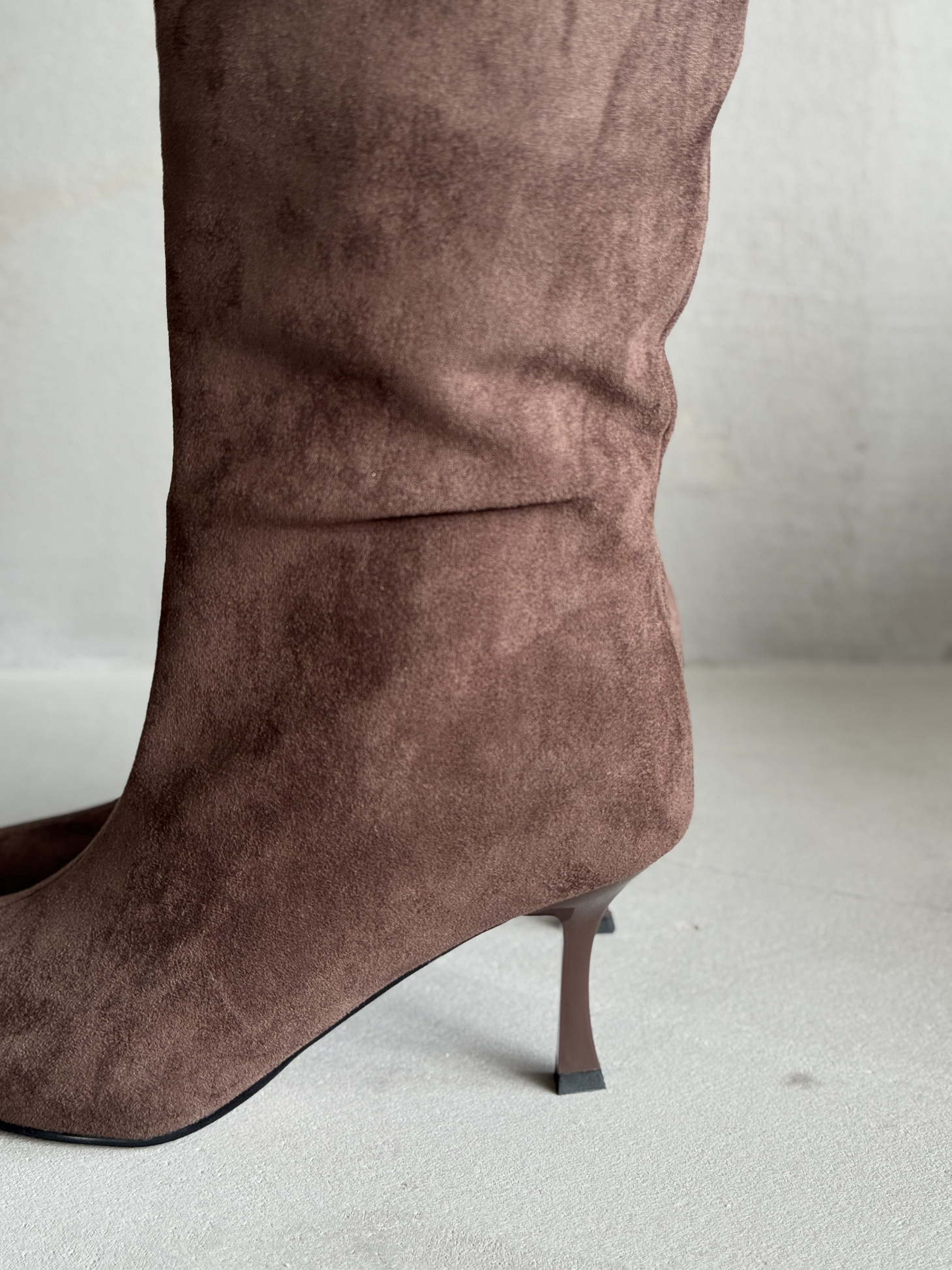 Сапоги женские экозамша