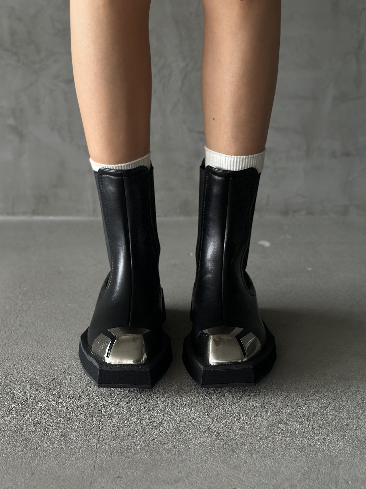 Ботинки женские экокожа