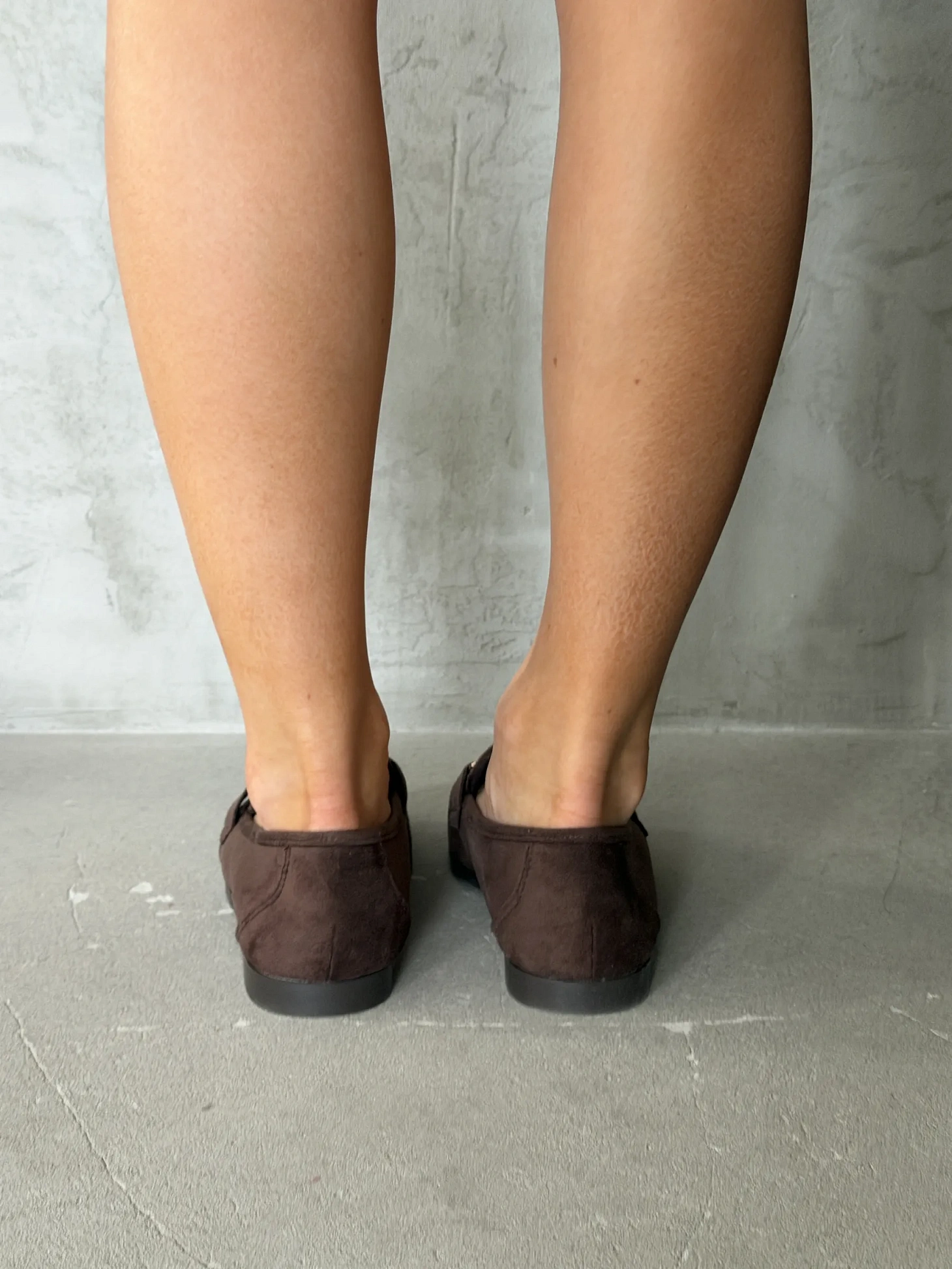 Лоферы женские замшевые коричневые летние