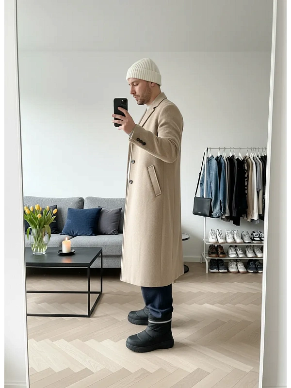 Дутики мужские зимние короткие