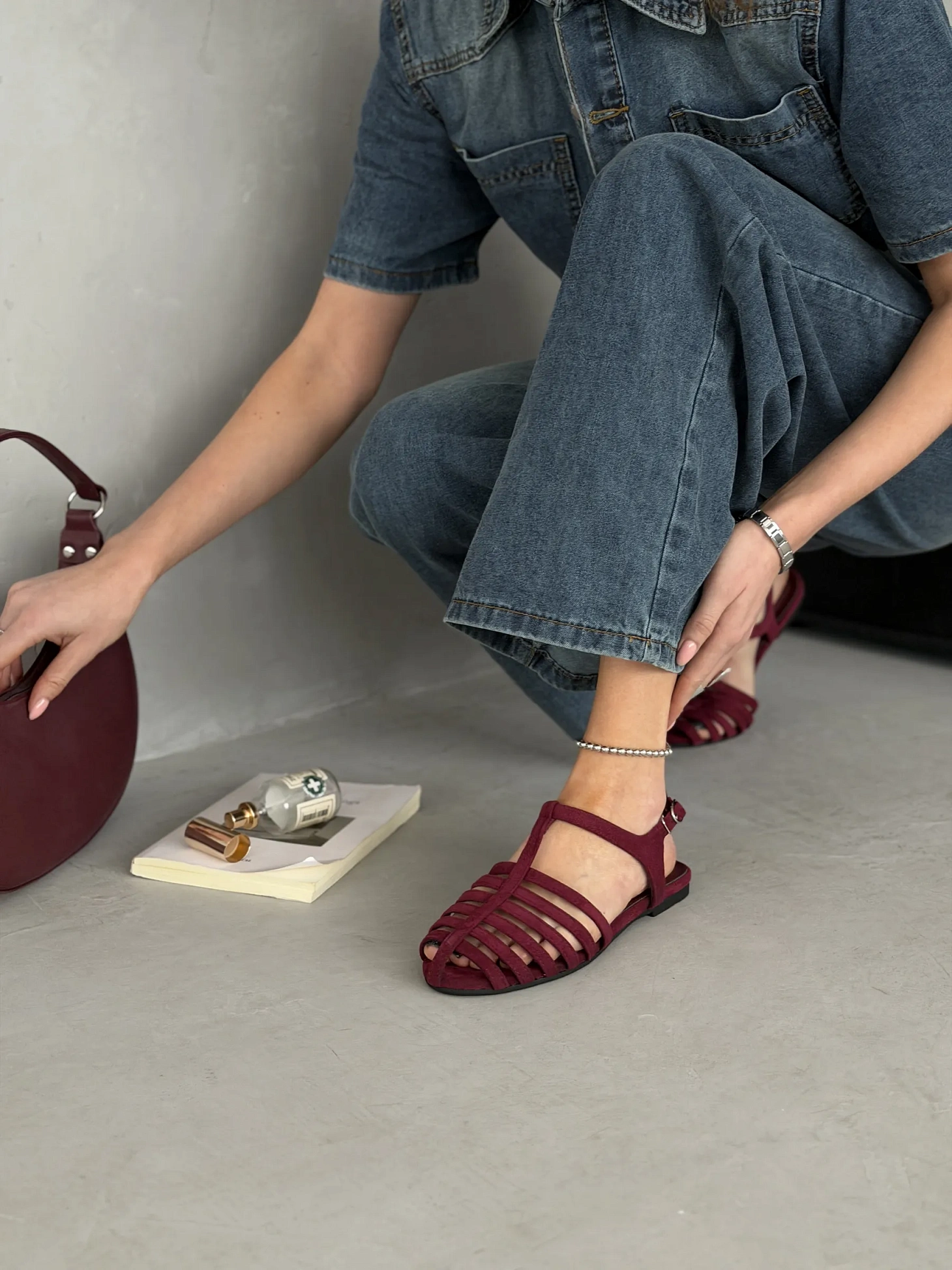 Летние босоножки женские с закрытым носом