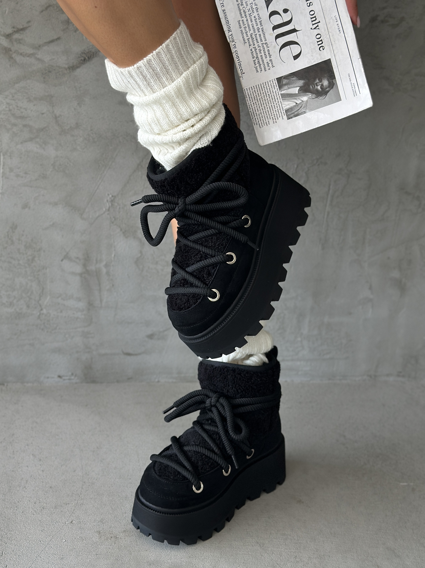 Угги женские экозамша шерсть