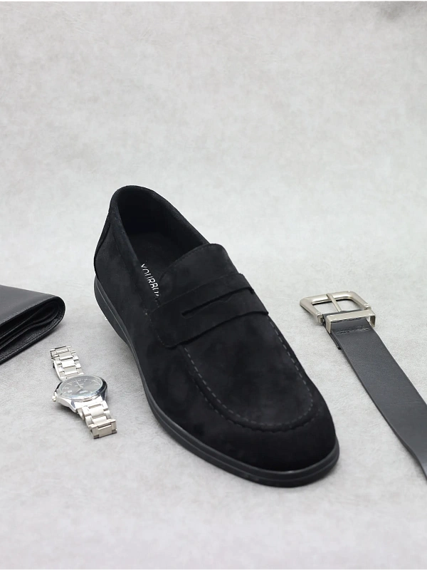 Замшевые лоферы мужские классические