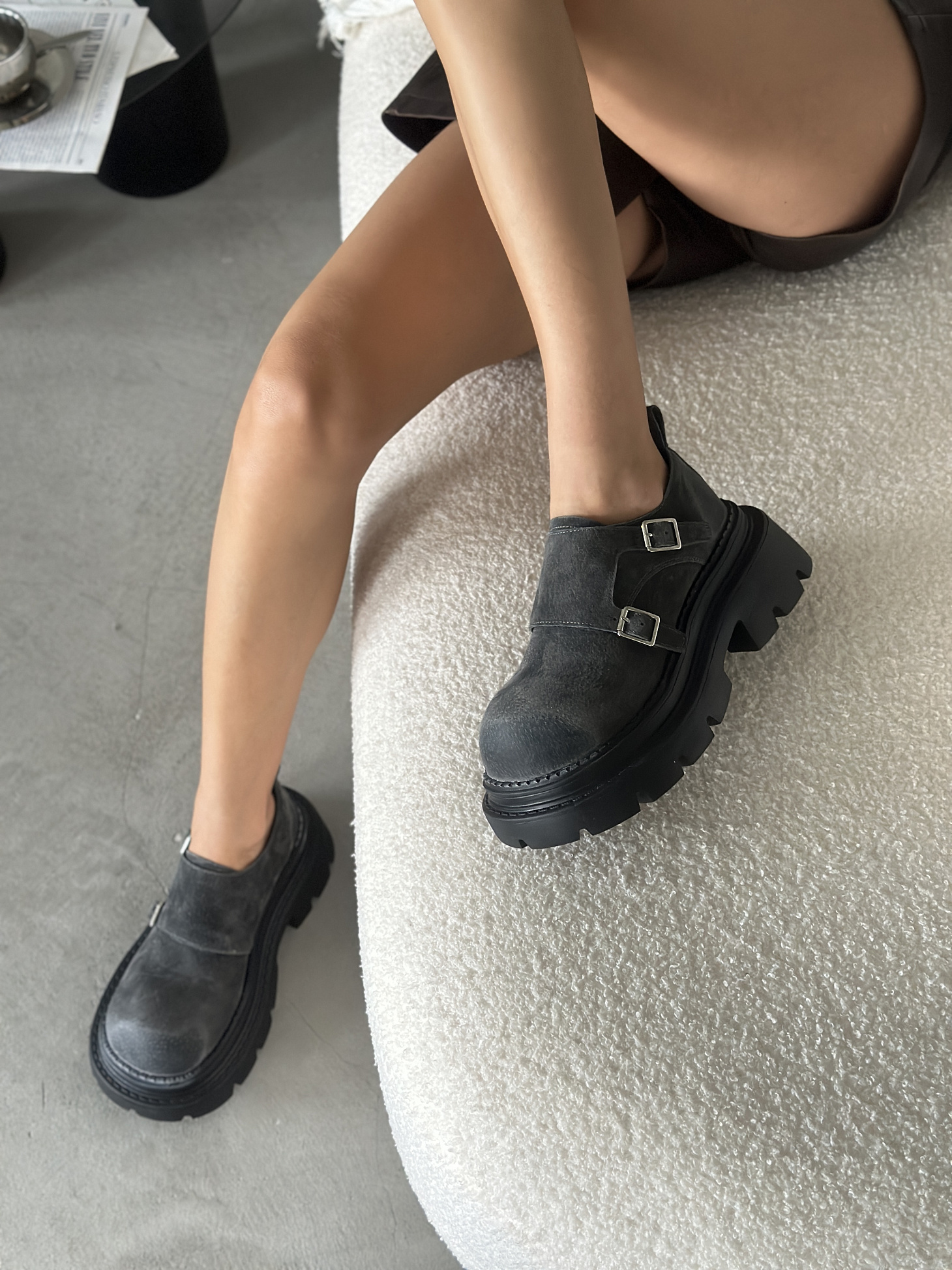 Ботинки женские натуральная замша