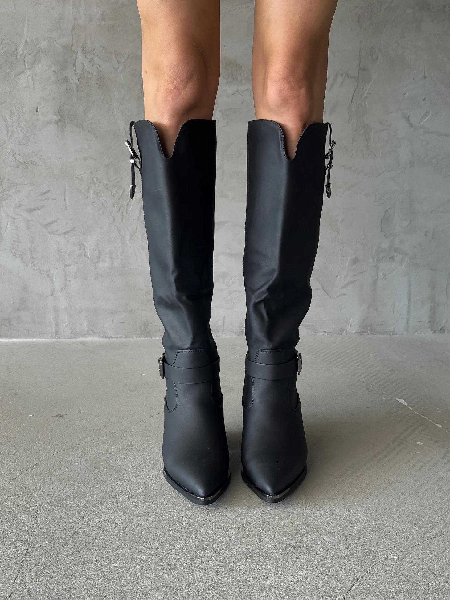 Сапоги женские экокожа шерсть