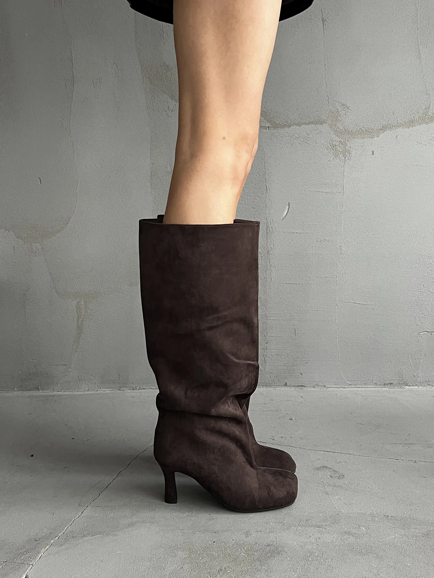 Сапоги женские экозамша